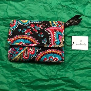 Vera Bradley Euro Wallet Parisian Paisley NWT